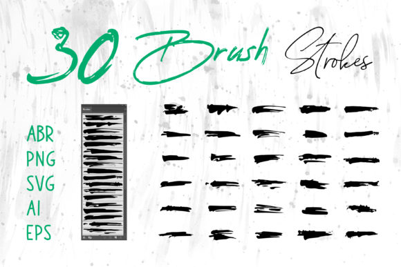 Download Grungy Brush, Watercolor Brush Set - Watercolor brush set Collection