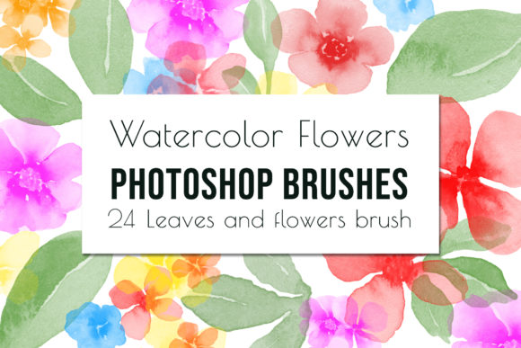 Download Watercolor Floral Brushes for Photoshop - Floral brushes Collection