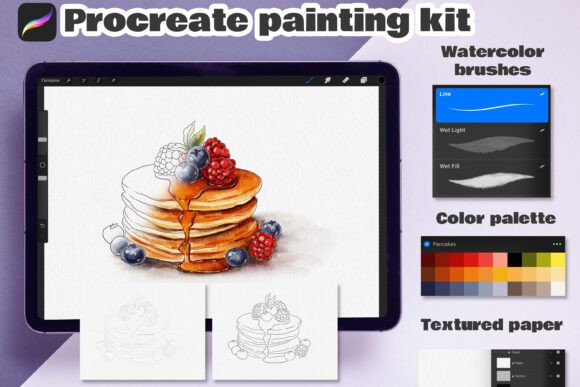 Download Procreate Watercolor Drawing Kit | Brush - Procreate watercolor Collection