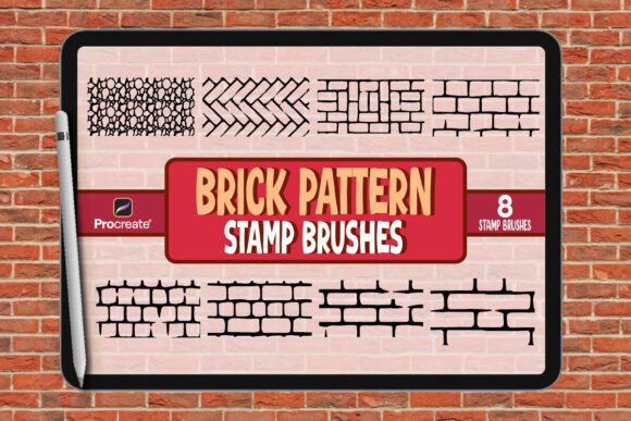 Download Brick Pattern Brush Set for Procreate - Premium Resources