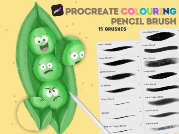 Download Procreate Pencil Brush Set - Procreate pencil brush Collection
